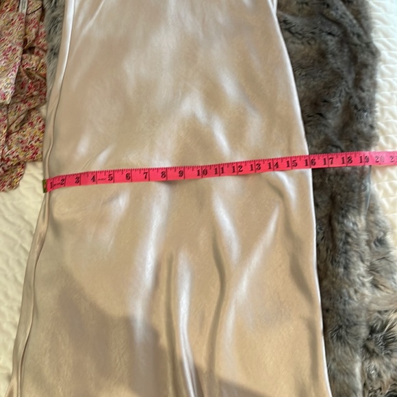 Beige satin halter dress. Never worn. - Picture 7 of 7